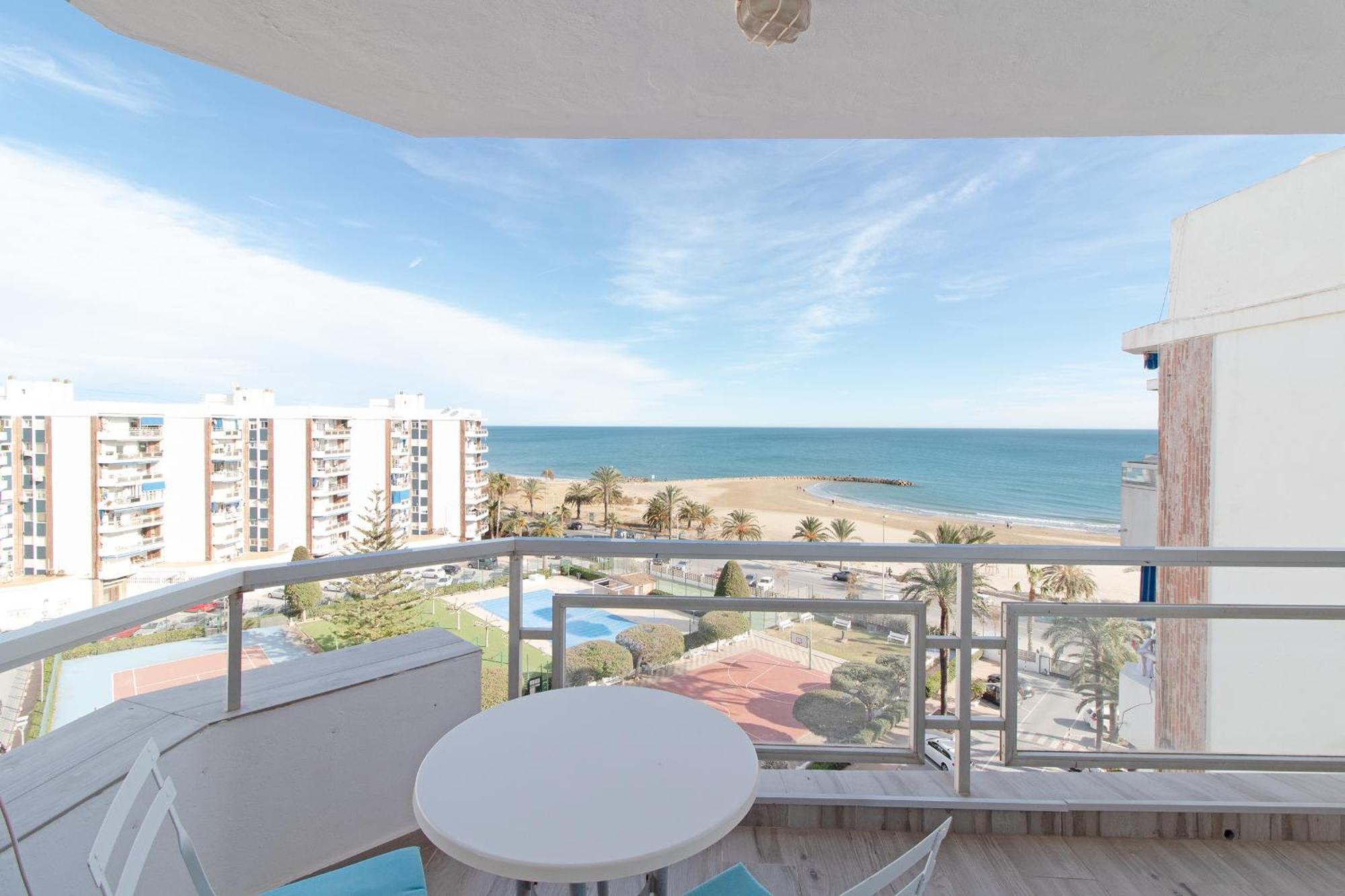 Global Properties, Apartamento Con Terraza E Increibles Vistas Al Mar Sagunto Exterior foto